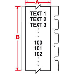 Brady BMP61 Weißes Polyester Endlosband, glänzend - 483