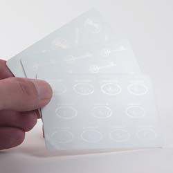 Plastikkarte mit Hologramm