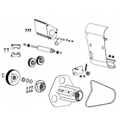 Rewinder (Etikettenspender mit Aufwickler) für den Zebra ZT510 - P1083347-021