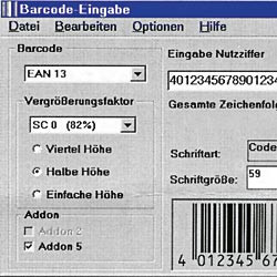 Barcode-Fontpaket