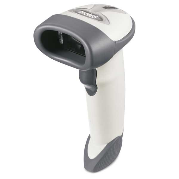 Zebra LS2208 USB 1D Barcodescanner Set hellgrau